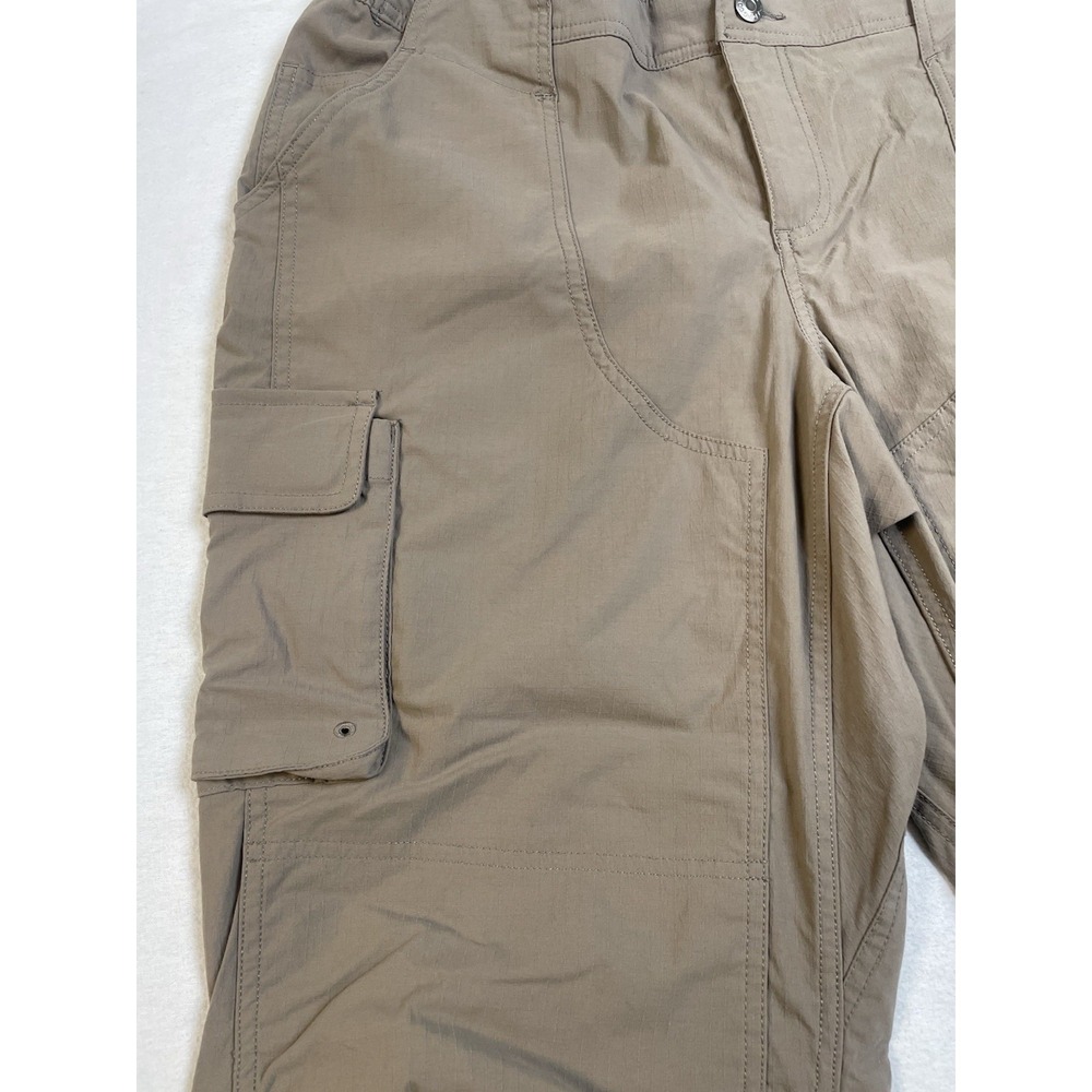 Duluth Trading Carpenter Pants 14x31" Curvesetter Elastic Waistband Cargo Khaki - Picture 3 of 16